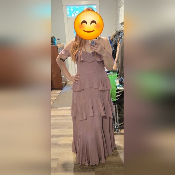 Azazie Ruffled Maxi Dress - Picture 4 of 4